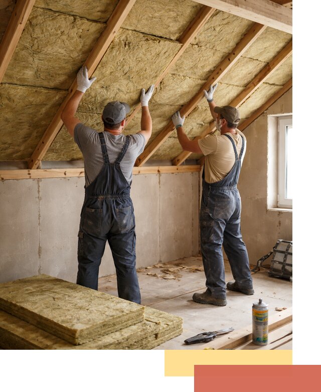 Утепление потолка минеральной ватой в Орле