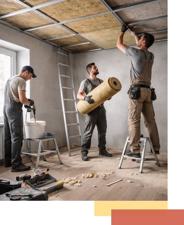 Шумоизоляция потолка в Орле: профессиональный монтаж и отделка