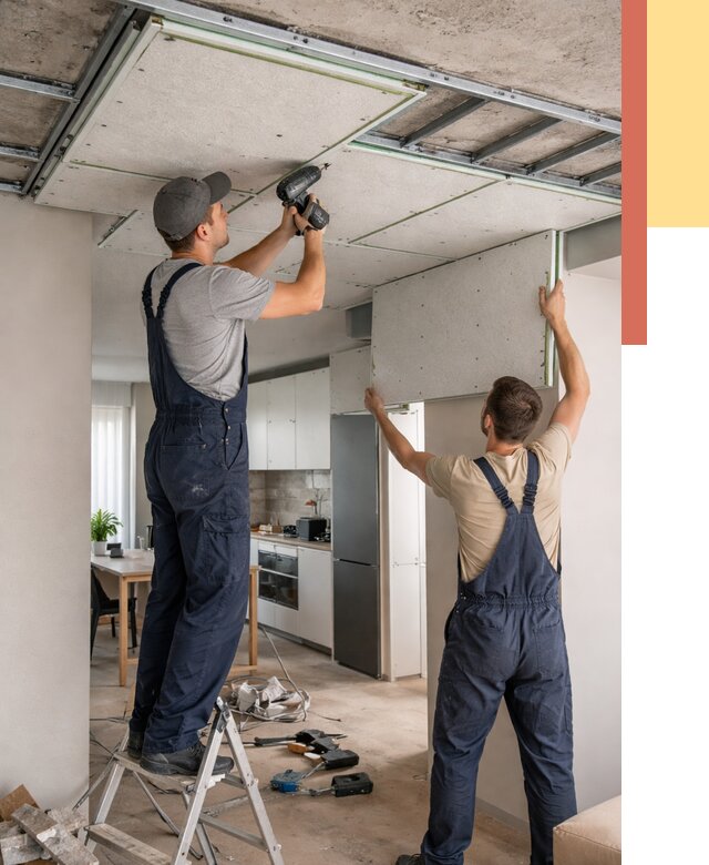 Шумоизоляция потолка панелями зипс в Орле от 1873 руб. под ключ | ОТДЕЛОЧНИК-Орл